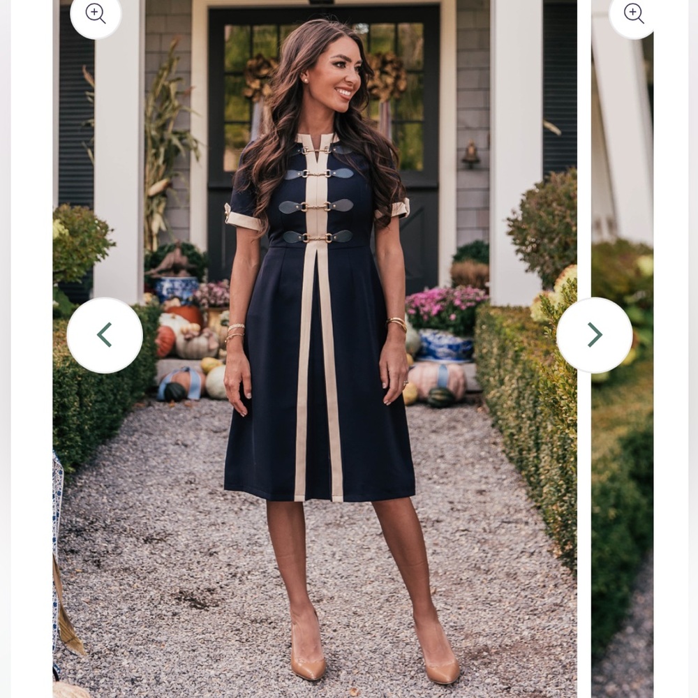 NWT JessaKae Grace Dress in Navy Size XS